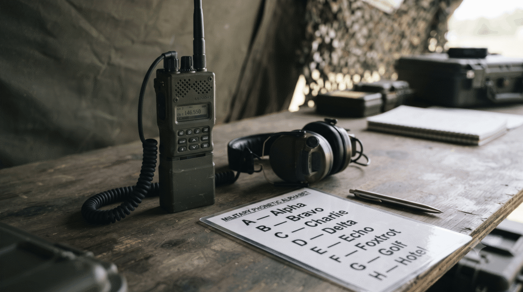 Military alphabet letter-by-letter guide